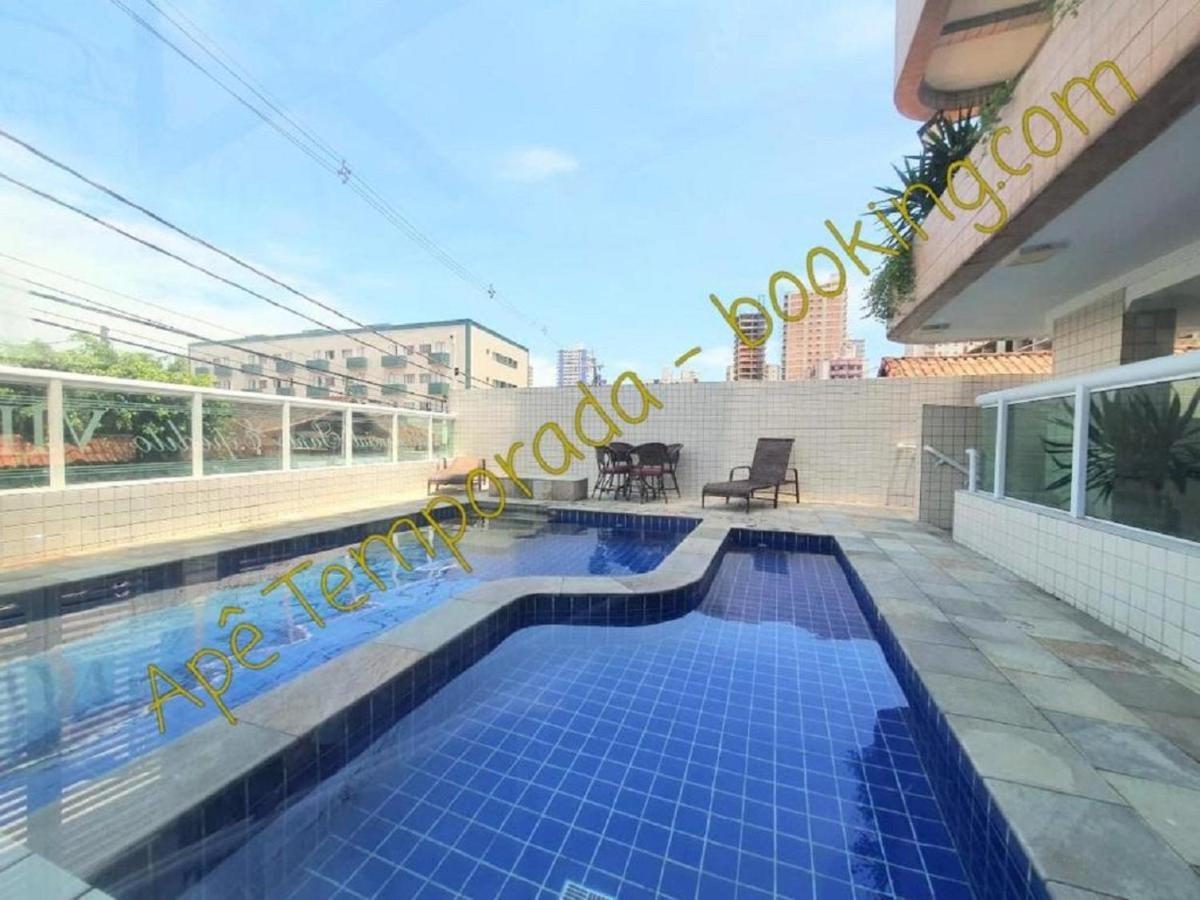 Ape Temporada Praia Grande Sp Completo Com Piscina, Churrasqueira, Estacionamento 외부 사진