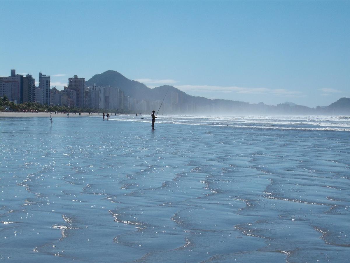 Ape Temporada Praia Grande Sp Completo Com Piscina, Churrasqueira, Estacionamento 외부 사진
